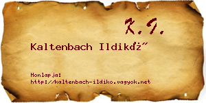 Kaltenbach Ildikó névjegykártya